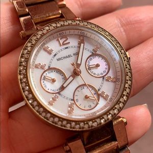 Michael Kors Rose Gold Watch with peal face